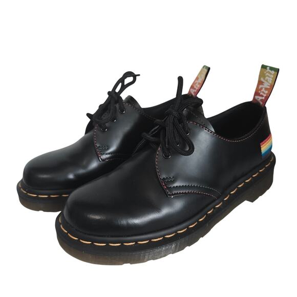 *NEW Dr. Martens 1461 For Pride Smooth Leather Oxford Shoes Womens US 6 Rainbow - Picture 1 of 8